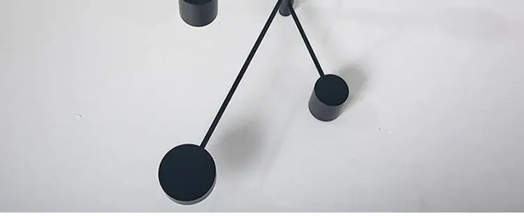 Black cylindrical lamp bases with sleek minimalist design for decorbites™ modern led chandelier gold black living room bedroom