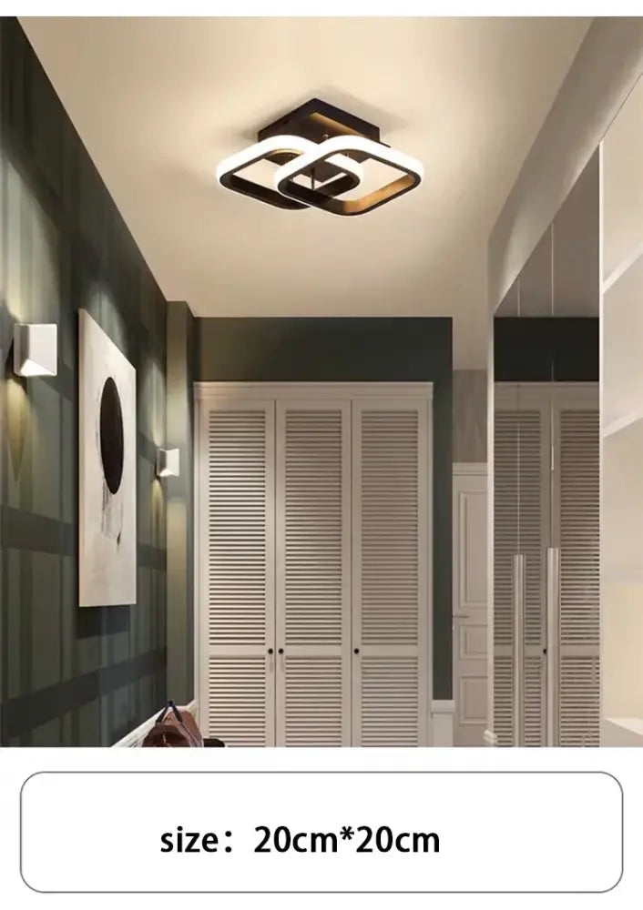 Decorbites™ modern led chandelier with sleek black and white geometric design available in three color options for homes