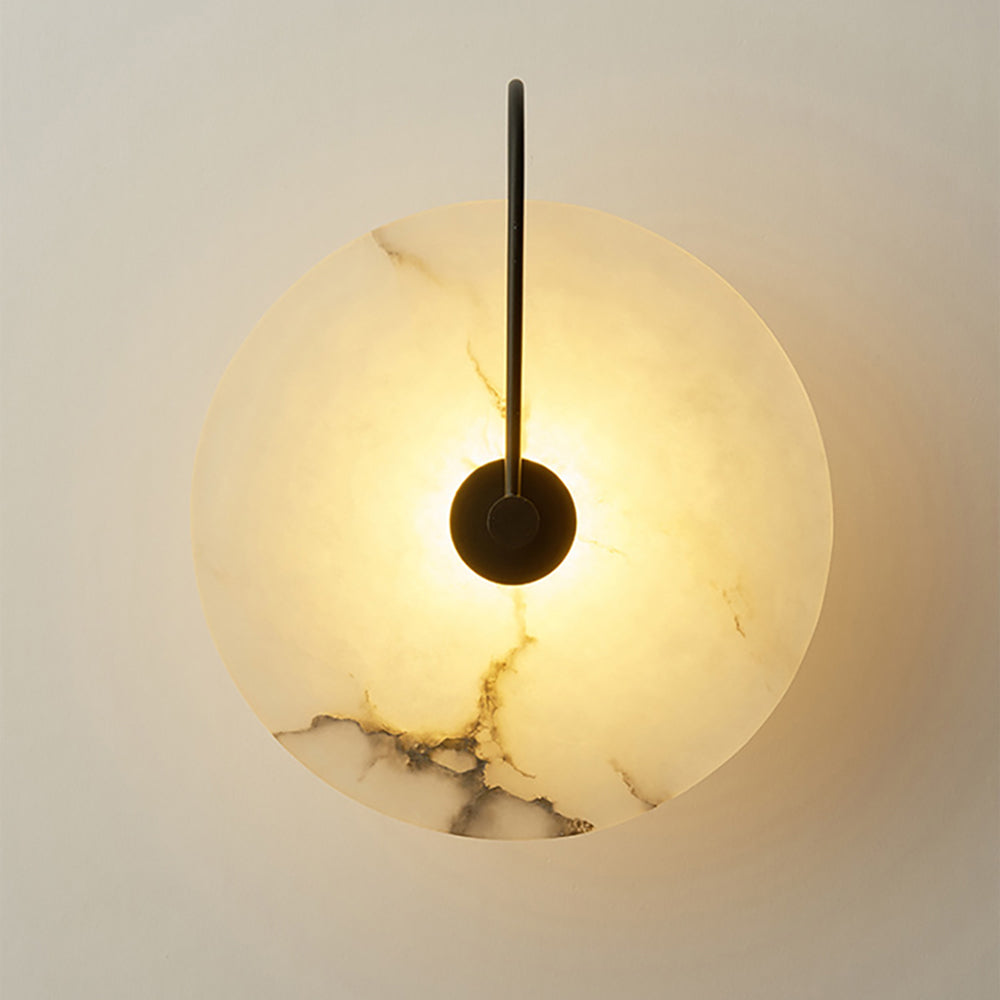 Modern Marble Wall Lamp - Black / Medium (16 cm / 6.2″)