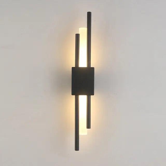 Modern Metal Wall Lamp - Matte Black