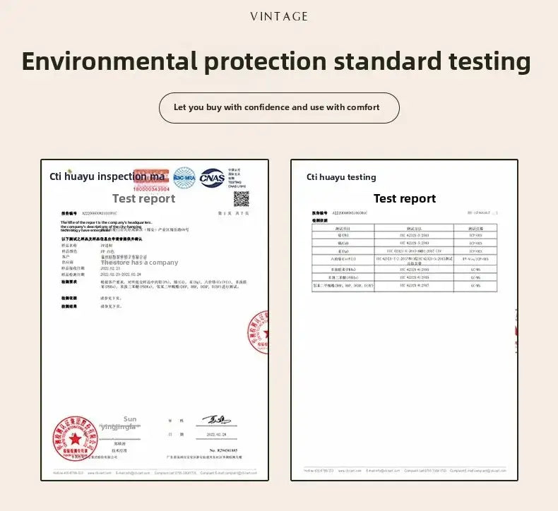 Two official test reports from cti huayu certify decorbites modern multi-storey plant stand for interior decor use