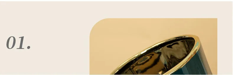 Modern Nordic Ceramic Tulip Vase for Home Decor - Vase