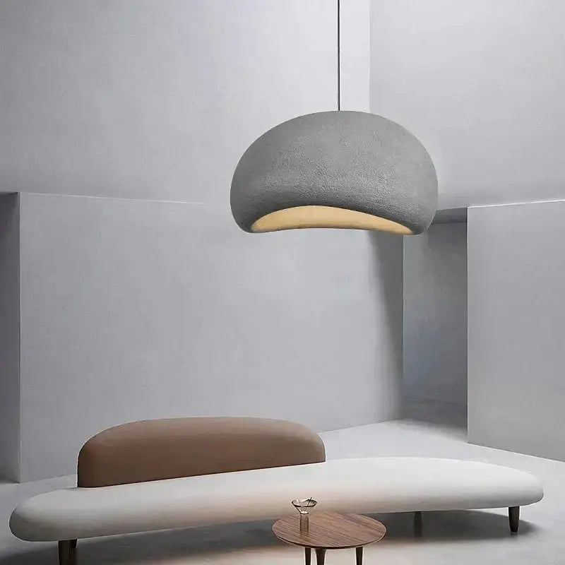 Decorbites™ modern nordic chandelier gray textured dome pendant light with warm light perfect for home and dining
