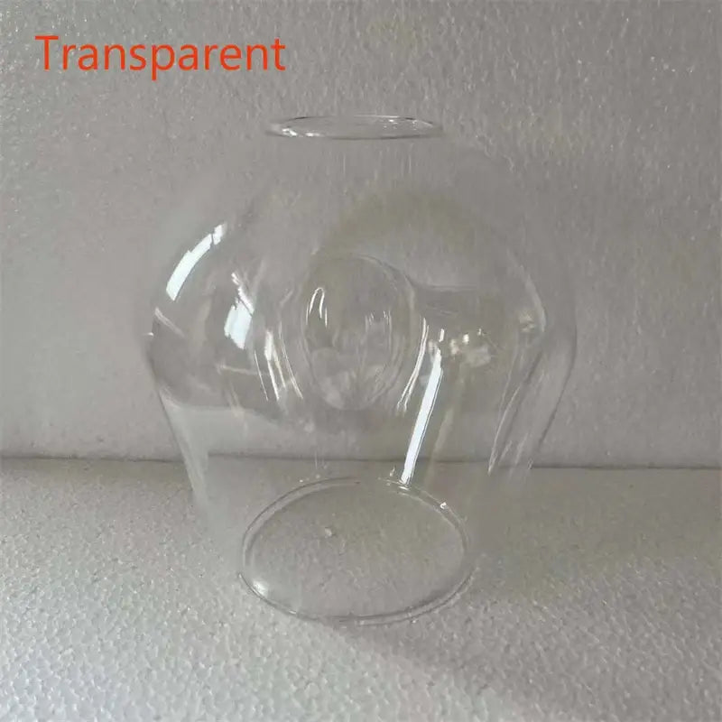 Transparent glass lampshade with rounded shape and smooth surface for DecorBites™ modern nordic glass chandeliers