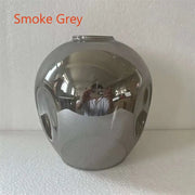 Decorbites modern nordic glass chandeliers featuring smoke grey spherical glass pendant lamps with a glossy finish