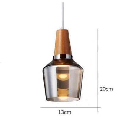 Modern Nordic Glass Light Fixtures - A / Amber