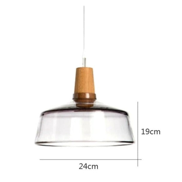 Modern Nordic Glass Light Fixtures - B / Clear