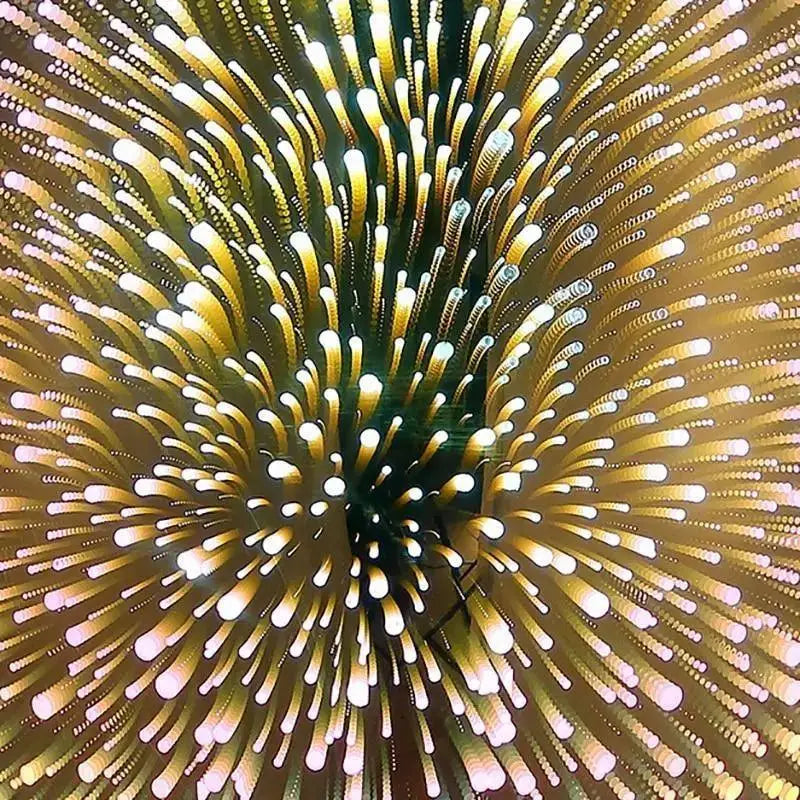 A dazzling golden and white fireworks burst design in the modern nordic glass pendant light by decorbites