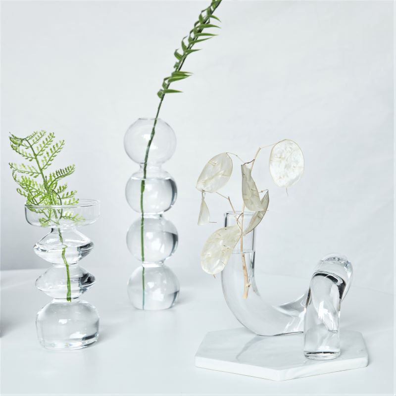 Modern Nordic Glass Vases Set for Home and Wedding - Vase