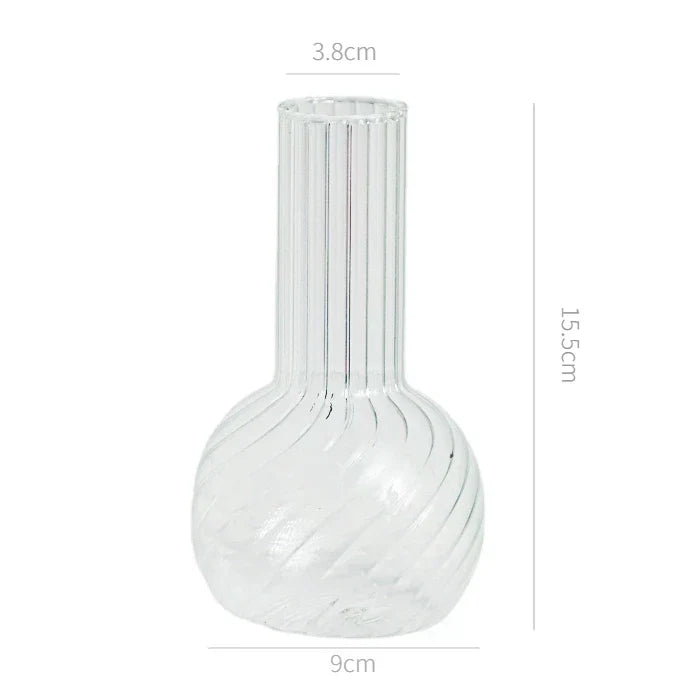 Modern Nordic Glass Vases Set for Home and Wedding - F4 - Vase