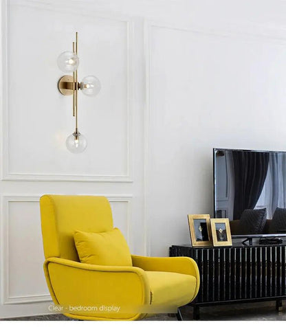 Modern Nordic Glass Wall Sconce by Adabella