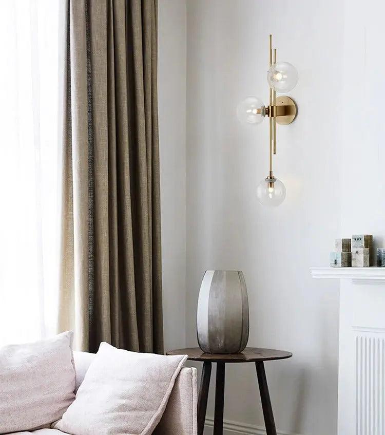 Modern Nordic Glass Wall Sconce by Adabella