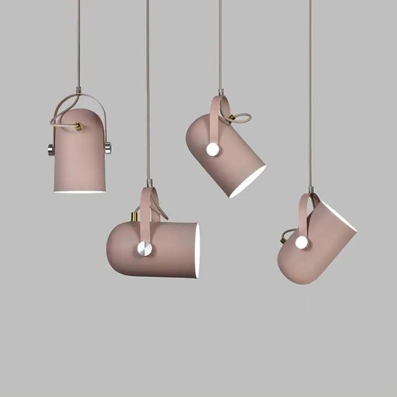 Modern Nordic Hanging Lights - Pink / Black