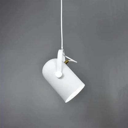 DecorBites modern nordic hanging lights white cylindrical pendant with gold accent energy-efficient hanging lights