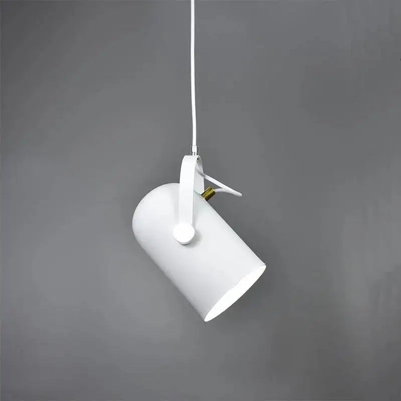 DecorBites modern nordic hanging lights white cylindrical pendant with gold accent energy-efficient hanging lights