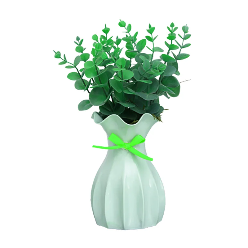 Modern Nordic Mini White Flower Vase Home Decor - Green - Vase