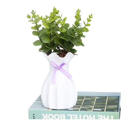 Modern Nordic Mini White Flower Vase Home Decor - White - Vase