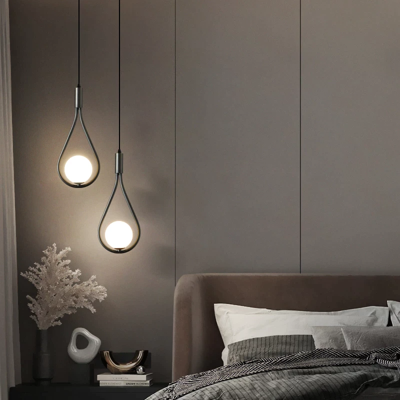 Modern Nordic Pendant Light in Black or Gold