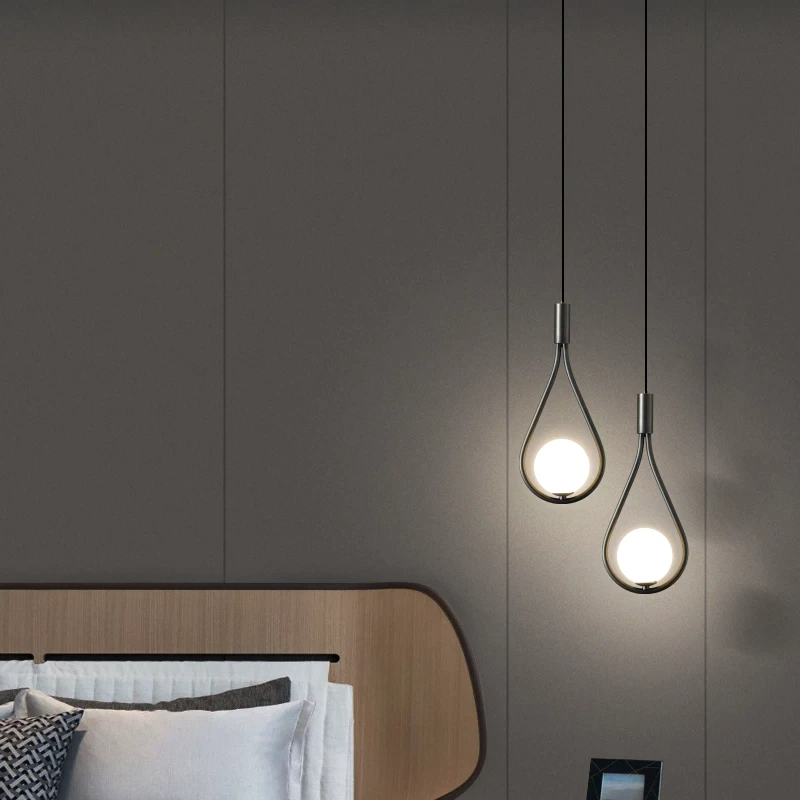 Modern Nordic Pendant Light in Black or Gold - Black / Single Pendant Light