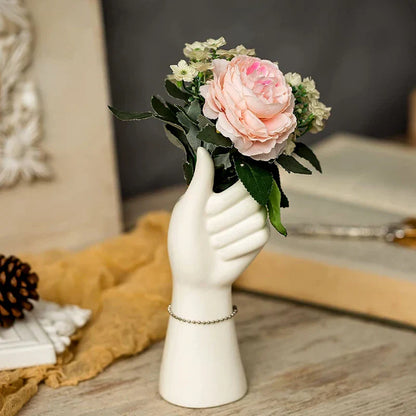 Modern Nordic Style Ceramic Hand Vase - Vase