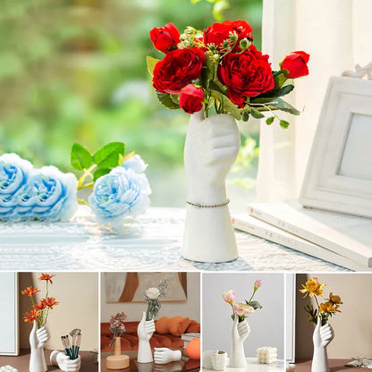 Modern Nordic Style Ceramic Hand Vase - Vase