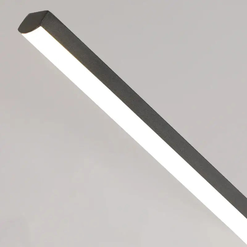 Decorbites™ modern pendant lights featuring sleek black led strip lights for dining room and living room ambiance
