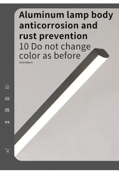 Modern slim led desk lamp with sleek aluminum body complements DecorBites™ pendant lights for dining room and living room