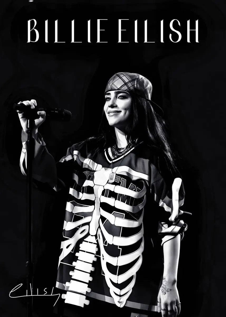 Modern Singer B-Billies Print Canvas Wall Art - 40X60cm Unframed / 6 - Posters