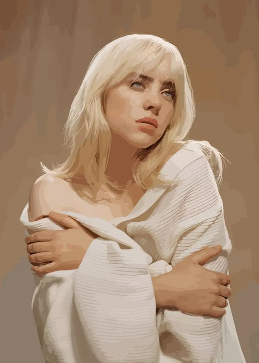 Modern Singer B-Billies Print Canvas Wall Art - 40X60cm Unframed / 9 - Posters