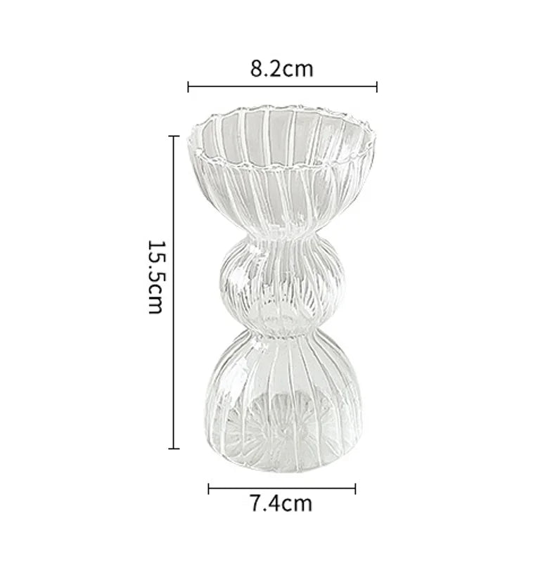 Modern Transparent Glass Vases Set for Home - N2 - Vase