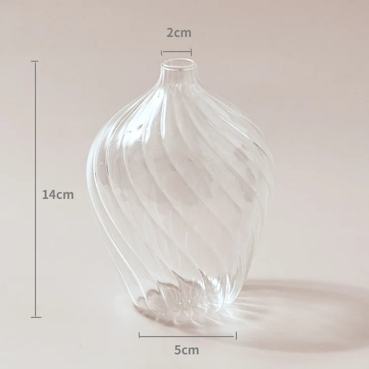 Modern Transparent Glass Vases Set for Home - I - Vase