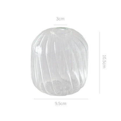 Modern Transparent Glass Vases Set for Home - K - Vase