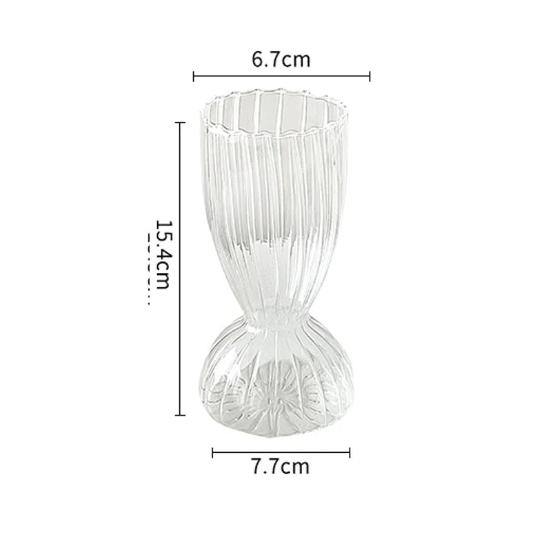 Modern Transparent Glass Vases Set for Home - N3 - Vase