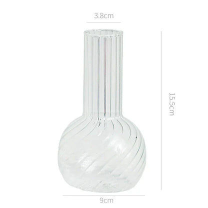 Modern Transparent Glass Vases Set for Home - F4 - Vase