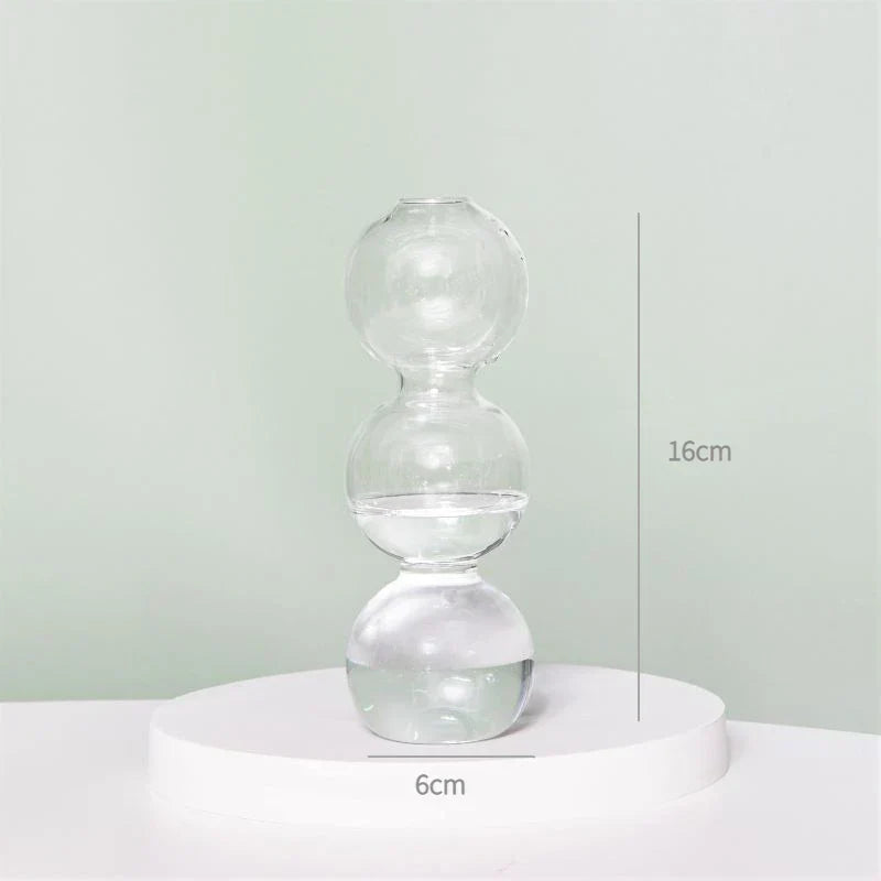 Modern Transparent Glass Vases Set for Home - N - Vase