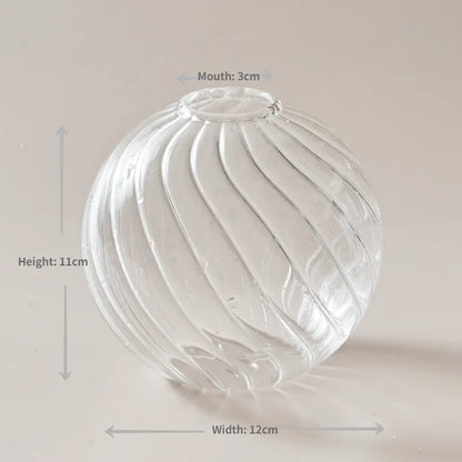 Modern Transparent Glass Vases Set for Home - A - Vase