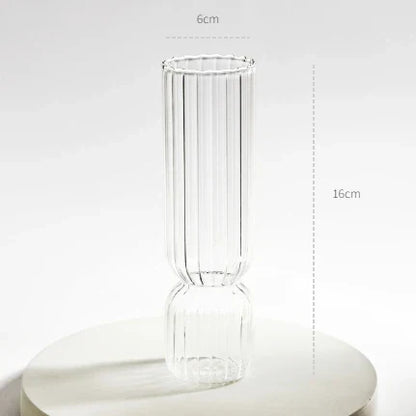 Modern Transparent Glass Vases Set for Home - M - Vase