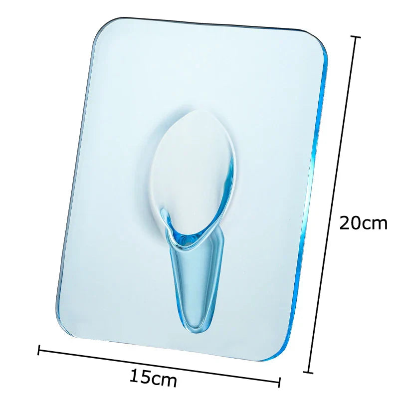 Modern Transparent Square Vase for Flowers - Blue - Vase