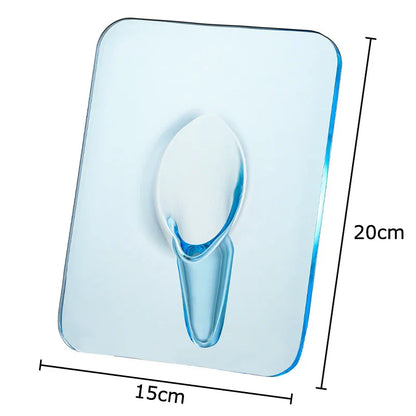 Modern Transparent Square Vase for Flowers - Blue - Vase