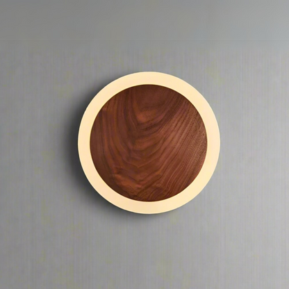 Modern Walnut LED Wall Light