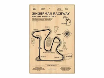 Vintage-style beige DecorBites™ poster featuring black ink line art of the monaco grand prix raceway layout and geography
