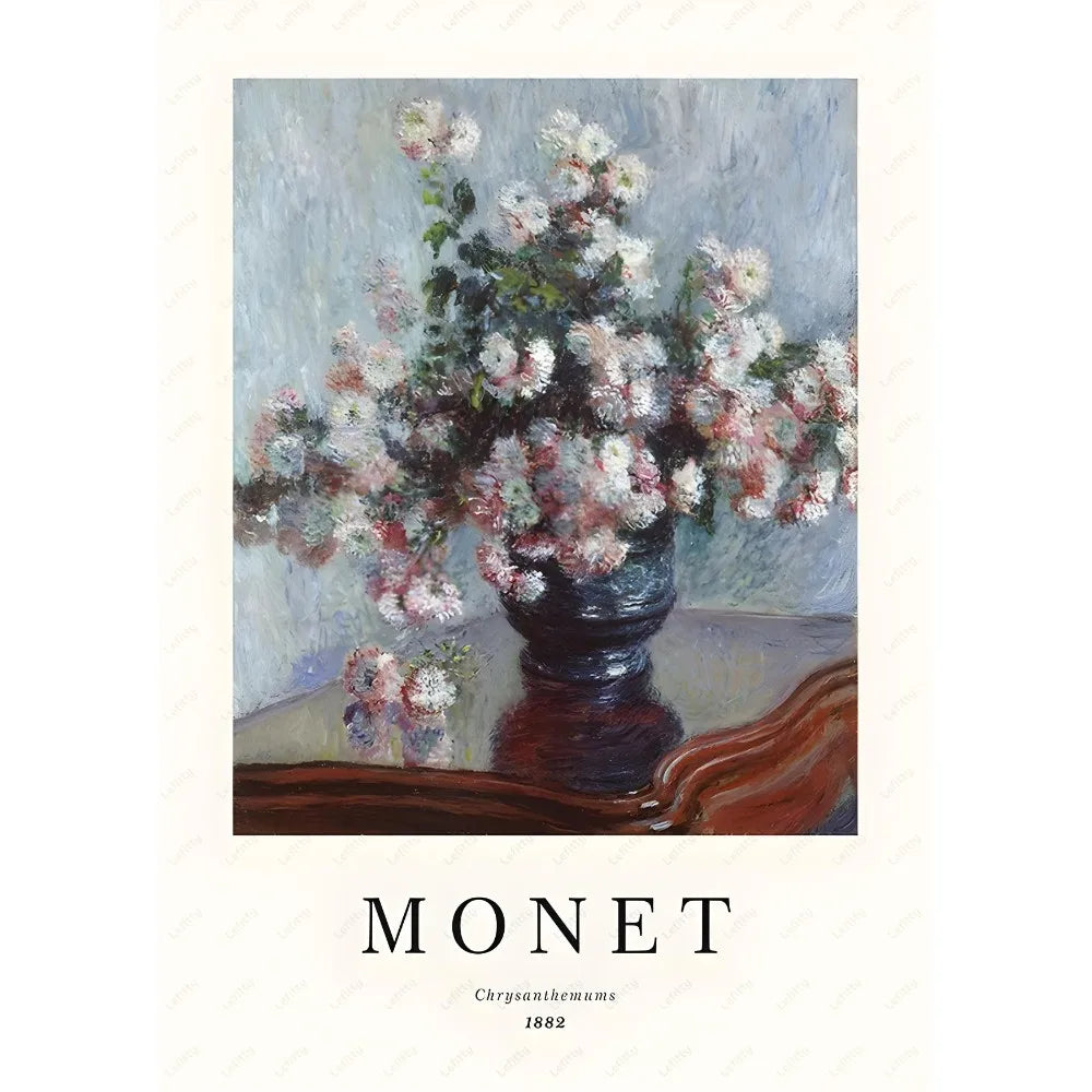 Monet Wildflower Poster Print for Home Decor - z12 / 30X40cmNoframe - Posters