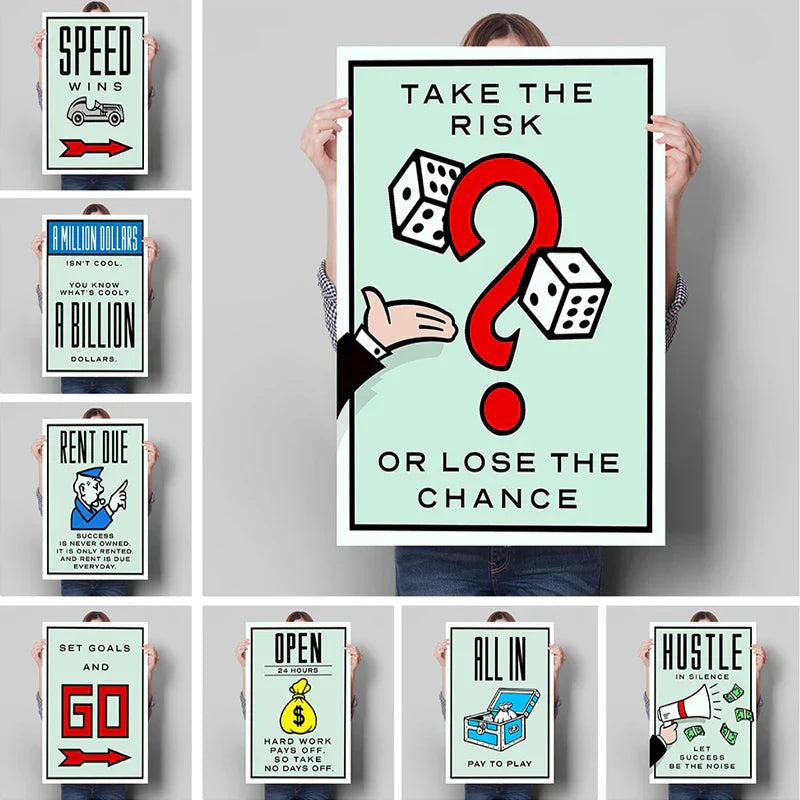 Monopoly Millionaire Canvas Wall Art - Posters