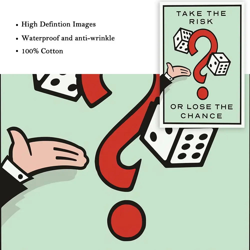 Monopoly Millionaire Cartoon Canvas Wall Art - Posters