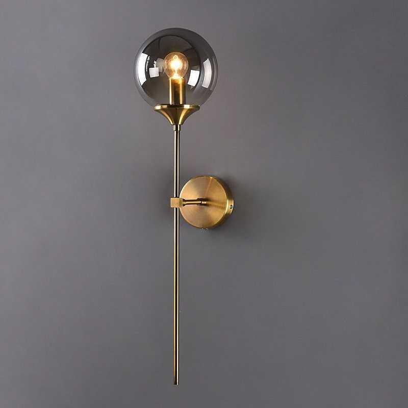 Moroccan Glass Wall Sconce - Gray
