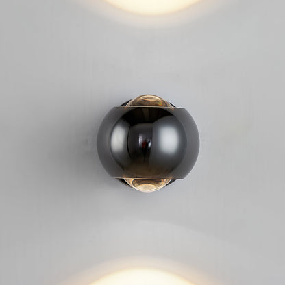 Moroccan Modern Black Brass LED Wall Lamp