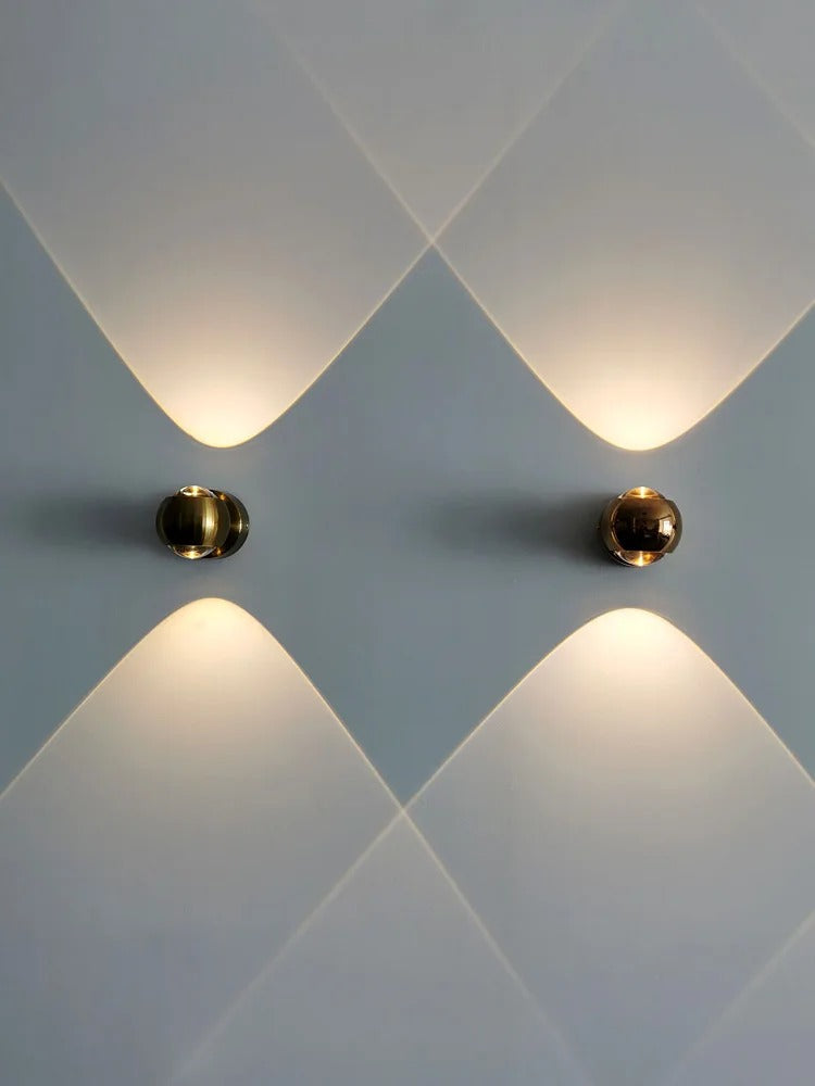 Moroccan Modern Black Brass LED Wall Lamp