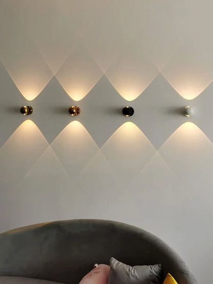 Moroccan Modern Black Brass LED Wall Lamp