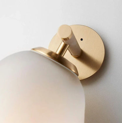 Moroccan Title: Sleek Glass Wall Sconce