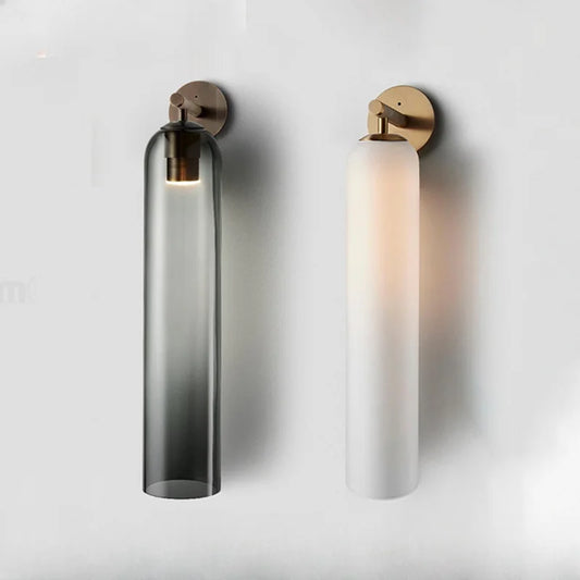 Moroccan Title: Sleek Glass Wall Sconce